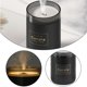 thumbnail image 2 of Vela Humidificador de aire Atmósfera Luz Mini Difusor de aroma para dormitorio (Negro), 2 of 8