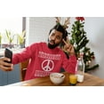 thumbnail image 2 of Old Glory Mens Peace Sign Ugly Christmas Sweater Long Sleeve Sweatshirt, 2 of 6
