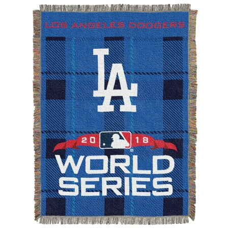 Baseball Throw Blanket - MLB Los Angeles Dodgers 2018 World Series Participants