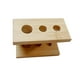 thumbnail image 5 of Soporte para cabezales de cepillo de dientes eléctrico, soporte de madera, soporte para mostrador, organizador de mostrador 3 agujeros, 5 of 9