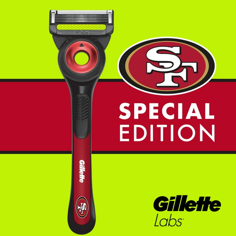 Gillette Labs Official 49ers Licensed Razor for Men, 1 Handle, 1