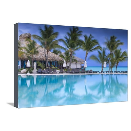 Dominican Republic, Punta Cana, Cap Cana, Swimmkng Pool at the Sanctuary Cap Cana Resort and Spa Stretched Canvas Print Wall Art By Jane
