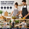 thumbnail image 2 of Kitchen Cooking Aprons for Women and Men Adjustable Chef Apron with Pockets 2 PCs, 2 of 7