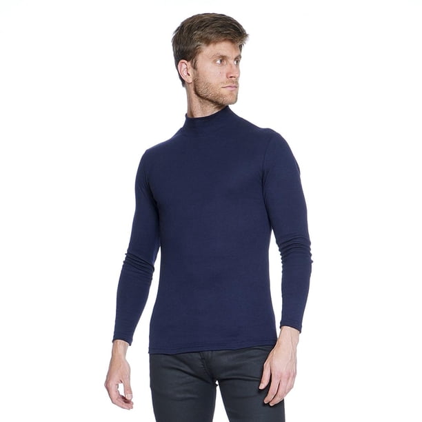playera caballero cuello alto manga larga interloock HOMBRE MARINO 770220 azul marino EG Incógnita 770220