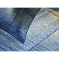 thumbnail image 4 of Ambesonne Alaska Quilted Bedspread Set 3 Pcs, Turnagain Arm Lakeside, Queen Size, Lime Green Navy Blue, 4 of 5