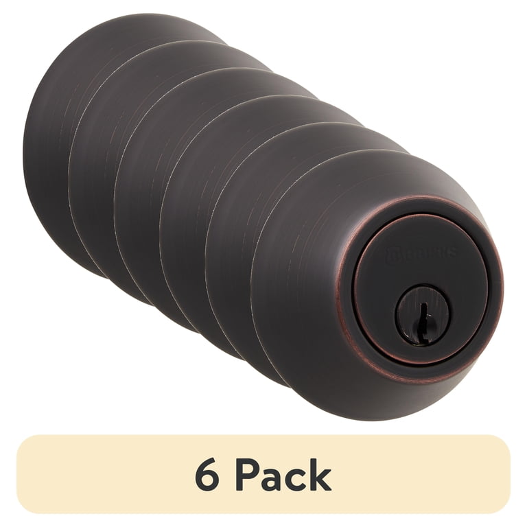Brinks Single Cylinder Deadbolt, Tuscan Bronze photo 1