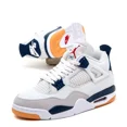 thumbnail image 4 of Ni - ke Ni - ke SB x Air Jordan Retro 4 SP Navy Blue Gum White (2025) - Size 13 Men - NEW, 4 of 5