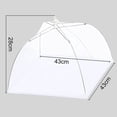 thumbnail image 5 of 4 Uds. Cubierta de malla plegable para comida abierta como tienda de paraguas antiinsectos/mosquitos para evitar moscas proteger alimentos/comida/plato/fruta en la mesa-43cm Kuyhfg Bienvenido a Kuyhfg, 5 of 5