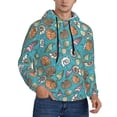 thumbnail image 2 of Picia Cute Conch Pattern Casual Men's Hoodie - Lightweight Hooded Sweatshirt with Kangaroo Pocket, Comfortable Pullover for Everyday, Travel-4X-Large, 2 of 7