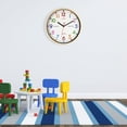 thumbnail image 5 of JoFomp Teaching Clock for Kids | 12 inch Educational Wall Clock for Learning Time, Silent Non-Ticking Quartz Decorative Wall Clock for Teacher's Classrooms or Children's Bedrooms, 5 of 6