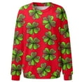 thumbnail image 4 of VBARHMQRT Sweat à Capuche Camouflage pour Femmes, Mode Imprimée, Col Rond, Pull à Manches Longues, Chemise de Sport Ample, 4 of 5
