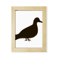 thumbnail image 1 of Pigeon animal negro descripción Escritorio de madera Arte Pintura 6x8 pulgadas marco de foto foto, 1 of 4