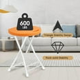 thumbnail image 3 of AOEYU 18-Inch Folding Stool with Handle, 600 lbs Capacity Folding Chair, Non-Slip Feet, Indoor and Outdoor Use, Portable Bar Stool for Adults（Orange）, 3 of 8