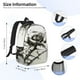 thumbnail image 5 of Easygdp Black And White Rose Mochila Ligera de 15 Pulgadas para Estudiantes, Mochila Cómoda para la Escuela y Viajes, Correas Ajustables, 5 of 6