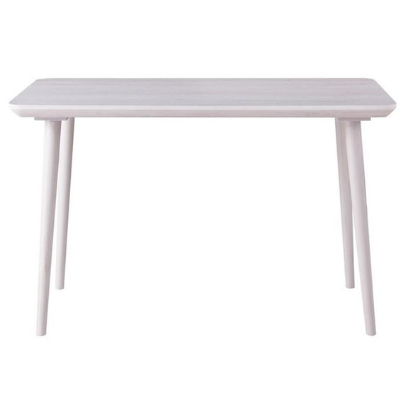 Pemberly Row Mid-century Wood Writing Desk in White Oak Finish