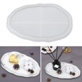 thumbnail image 3 of de la bandeja de almacenamiento de bricolaje de silicona de resinas para de refrigerios de , decoración para hogar Oval Gloria Moldes del soporte de maquillaje, 3 of 9