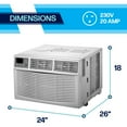 thumbnail image 5 of Arctic Wind 18,000 BTU 115-Volt Window Air Conditioner and Heater with Remote, White, 2AWH18000DA, 5 of 7