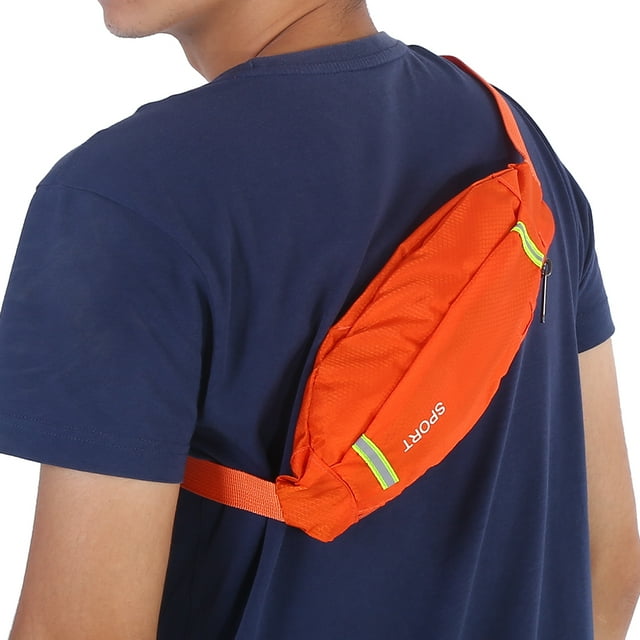 Cangurera para Correr, Hombres Mujeres Deporte Al Aire Libre Correr Ciclismo Gimnasio Cintura Cinturón Bolsa Paquete de Nylon, 3 Colors (Naranja) Artículos Deportivos Octpeak No