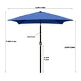 thumbnail image 6 of Ultrashades 6.5 ft Square Outdoor Patio Market Umbrella with Push Button Tilt and Crank Handle, Navy, 6 of 7