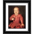 thumbnail image 1 of Agnolo Bronzino 2x Matted 20x24 Black Ornate Framed Art Print 'Portrait of Giovanni de' Medici', 1 of 2