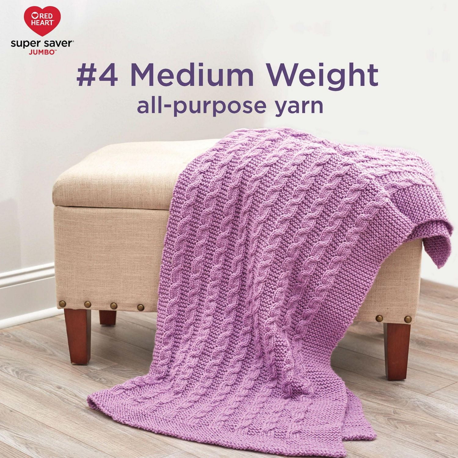 Red Heart® Super Saver® Jumbo Yarn, Acrylic #4 Medium, 14oz/396g, 744 Yards