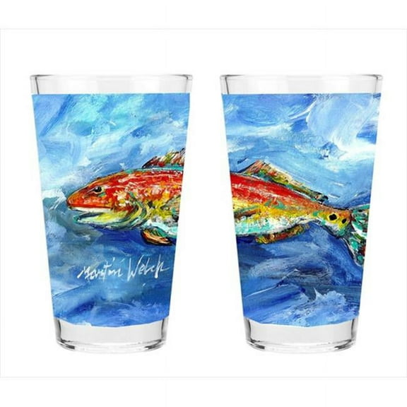 Carolines Treasures MW1179PINT Red Fish 16 Oz. Mixing Glass