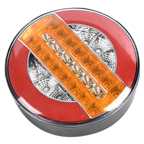 4 Inch Trailer Dynamic Tail Light 24V LED Truck Brake Light LED Round Water Hamburger xwm25