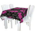 thumbnail image 2 of Coolnut Lipstick Kiss Seamless Tablecloth Modern Table Cover for Home Decoration, Spill Proof Cloth Washable for Dinner Picnic, 54"x54", 2 of 6