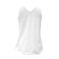 thumbnail image 4 of FUYUDY Women Shirts Summer Solid Color Loose Neck Lace Sleeveless Tops Casual Blouse Tee Shirt Relaxed Fit Female Dailywear, 4 of 5