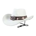 thumbnail image 1 of Chapeau de Cowboy Style Frontière Occidentale pour Usage Quotidien en Extérieur avec Influence Jazz Classique, 1 of 6