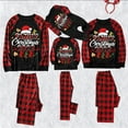 thumbnail image 2 of Penkiiy Christmas Pajamas for Family Matching Pjs Set, Red Plaid Reindeer Holiday Xmas Pajamas for Women Men Kids Red XL, 2 of 7