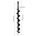 thumbnail image 4 of Ground Auger Earth Auger Drill Bit Garden Planting Post Hole Digger 100x800mm Single Blade, 4 of 8