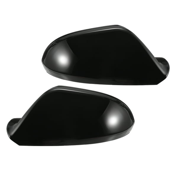 Cubierta de espejo retrovisor lateral para conductor y pasajero, reemplazo para Audi A6 S6 RS6 C7, par en negro brillante