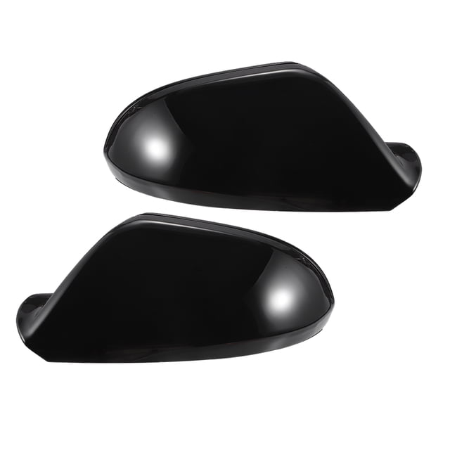 Cubierta de espejo retrovisor lateral para conductor y pasajero, reemplazo para Audi A6 S6 RS6 C7, par en negro brillante