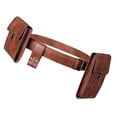 thumbnail image 4 of Steampunk Hip Waist Pack Leather Rivet Leg Belt Bag Monedero se describe,Brown marrón Hugo Riñonera Steampunk para mujer, 4 of 6