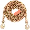 thumbnail image 3 of KFFKFF Cargo Chain, 4900lbs Capacity, 5/16''x20' G80 Chain with Hooks, DOT Approved, Galvanized Manganese Steel for Secure Towing, Industrial & Construction Use, 2-Pack, 3 of 8