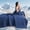 Navy Blue, variant on 1PC Summer cool single quilt, Solid color double-sided design, Breathable and comfortable, Suitable for summer sleep.(Twin,Taro Purple)