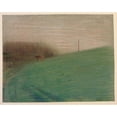 thumbnail image 2 of Georges Seurat 24x20 Black Ornate Framed Double Matted Museum Art Print Titled: The Meadow (1881), 2 of 5