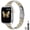 Silver & Gold, variant on ZYX Slim Metal Band for Apple Watch, Women's 14mm Thin Metal Strap with Tool, Black, 44mm/45mm/46mm/49mm/42mm(series 1 2 3)