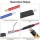 thumbnail image 2 of Conectores A Tope Cable Audio 4 Uds. Con Tubo Termorretráctil Acopladores Calibre 0, 2 of 8