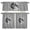 Gray, variant on 3 Piece Kitchen Curtains and Valances Set Grey Moon Cafe Curtains 24 Inch Length Modern Abstract Minimalist Stars Artwork Valance & Tier Curtain for Living Room Bedroom Small Window 54"x18"+27"x24"*2