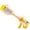 A004- Yellow, variant on Water, Pool Water, 18 in Plastic, Pull Handle, Water Toys, Outdoor Game, Backyard Water Fun, Pink Red Accents, 1 Pc