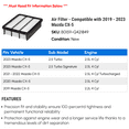 thumbnail image 2 of Air Filter - Compatible with 2019 - 2023 Mazda CX-5 2020 2021 2022, 2 of 2