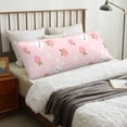 thumbnail image 6 of Naloa Rabbit And Peach Super Soft 20x60 Body Pillow Case,Long Side Hidden Zipper（PILLOWS ARE NOT INCLUDED）, 6 of 6