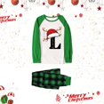 thumbnail image 4 of Mom's Outfit Christmas Family Matching Christmas L Letter Parent Child Outfit Split Pajamas, 4 of 5