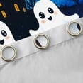 thumbnail image 4 of jejeloiu Spooky Halloween Curtains Pack of 2 (42x84 Each),Kawaii Ghost Pumpkin Lantern Curtains Blackout,Spooku Castle Bedroom Curtains For Gir Kids Boy,Luxury Bedroom Decor, 4 of 6