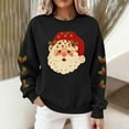 thumbnail image 5 of Uootdi Gift Christmas Sweatshirts for Women Merry Christmas Long Sleeve Shirts Cute Xmas Print Holiday Party Pullover Tops, 5 of 8