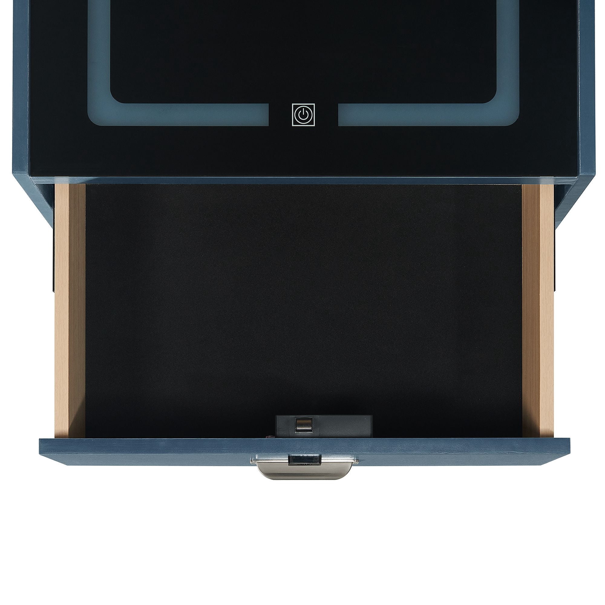 Picket House Furnishings Azura Nightstand with Electronic Features in Blue