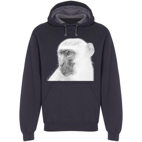 Amazing Vervet Monkey  Hoodie Men -Image by Shutterstock, Male Medium