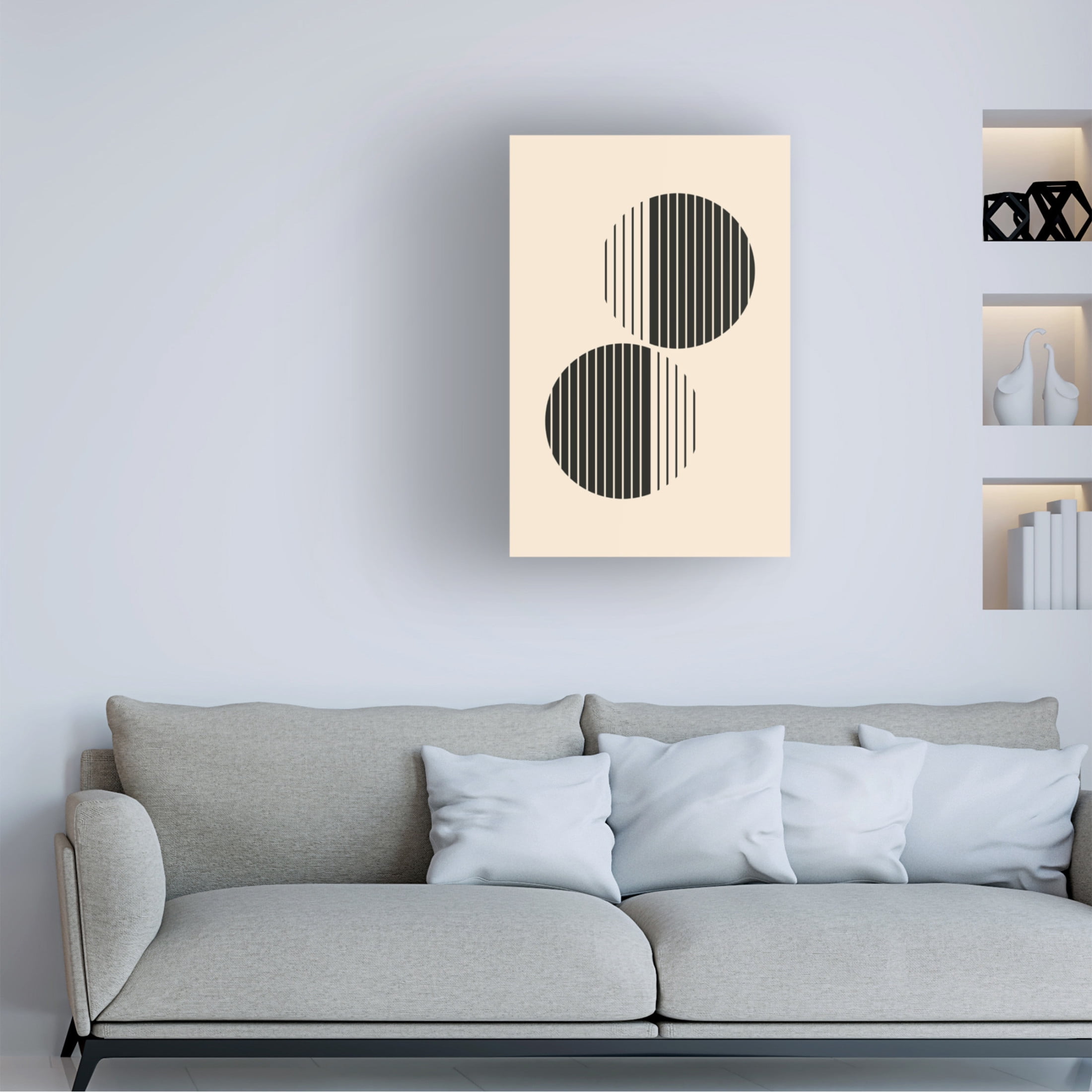 Trademark Fine Art jay stanley  Minimal Circle Vibes 2 Canvas Wall Art